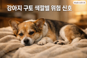 강아지 구토 원인별 대처법