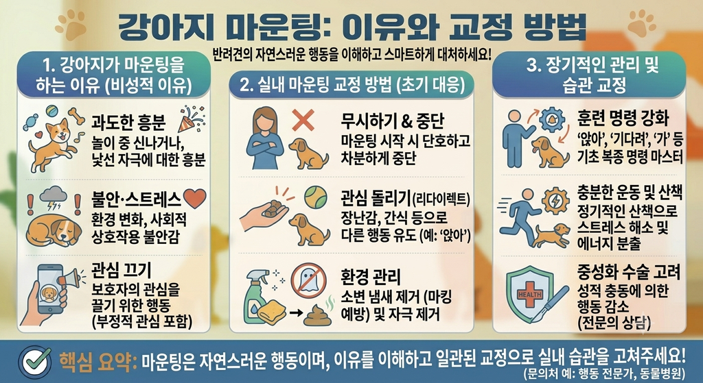 강아지 마운팅 하는 이유