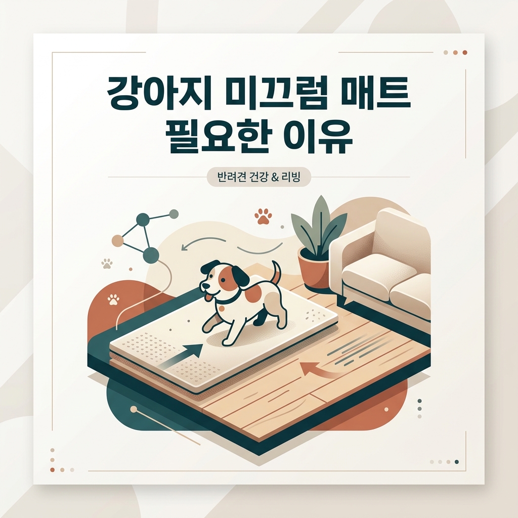 강아지 미끄럼 매트 필요한 이유와 선택 기준
