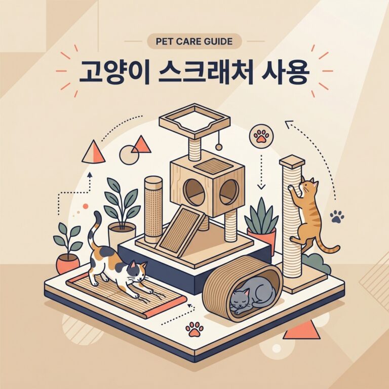 고양이 스크래처 사용 습관 들이는 방법