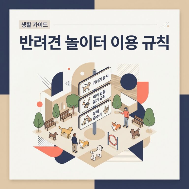 반려견 놀이터 이용 규칙