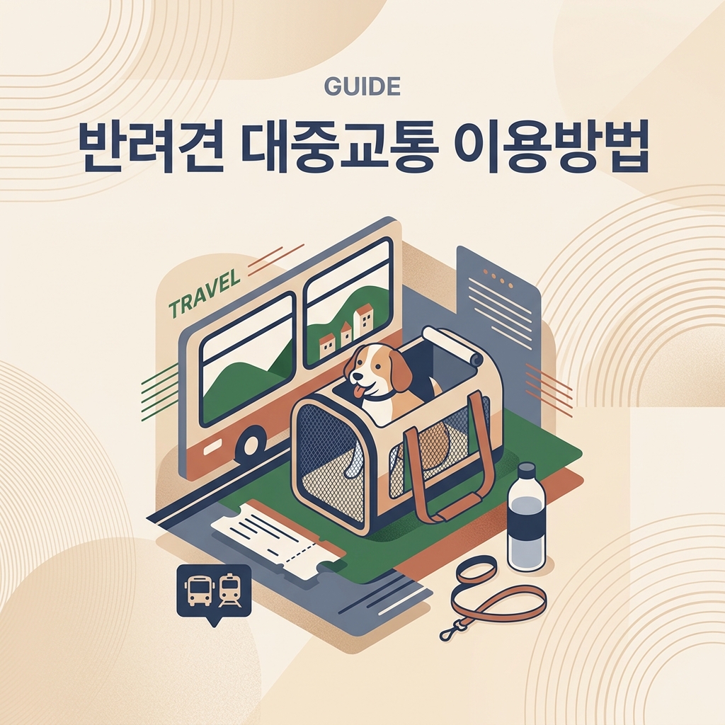 반려견 대중교통 이용방법