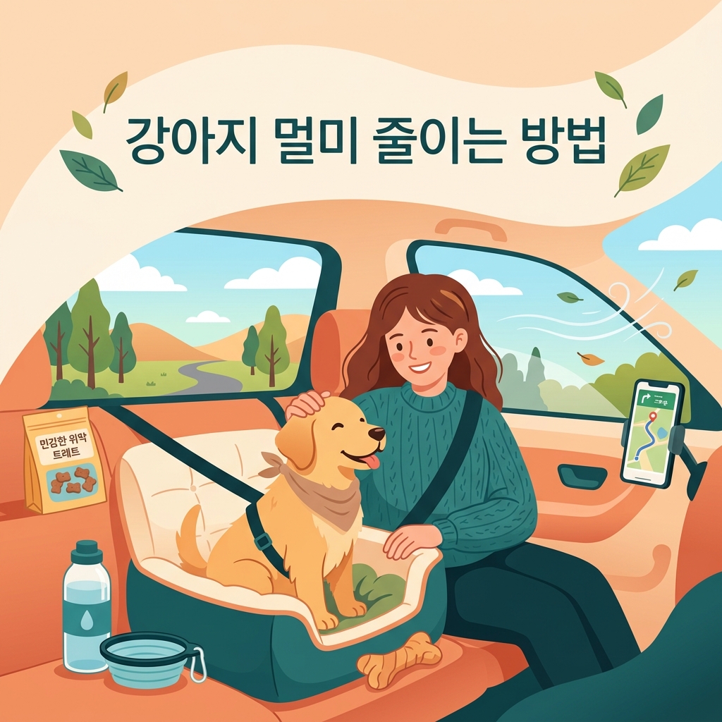강아지 멀미 줄이는 방법