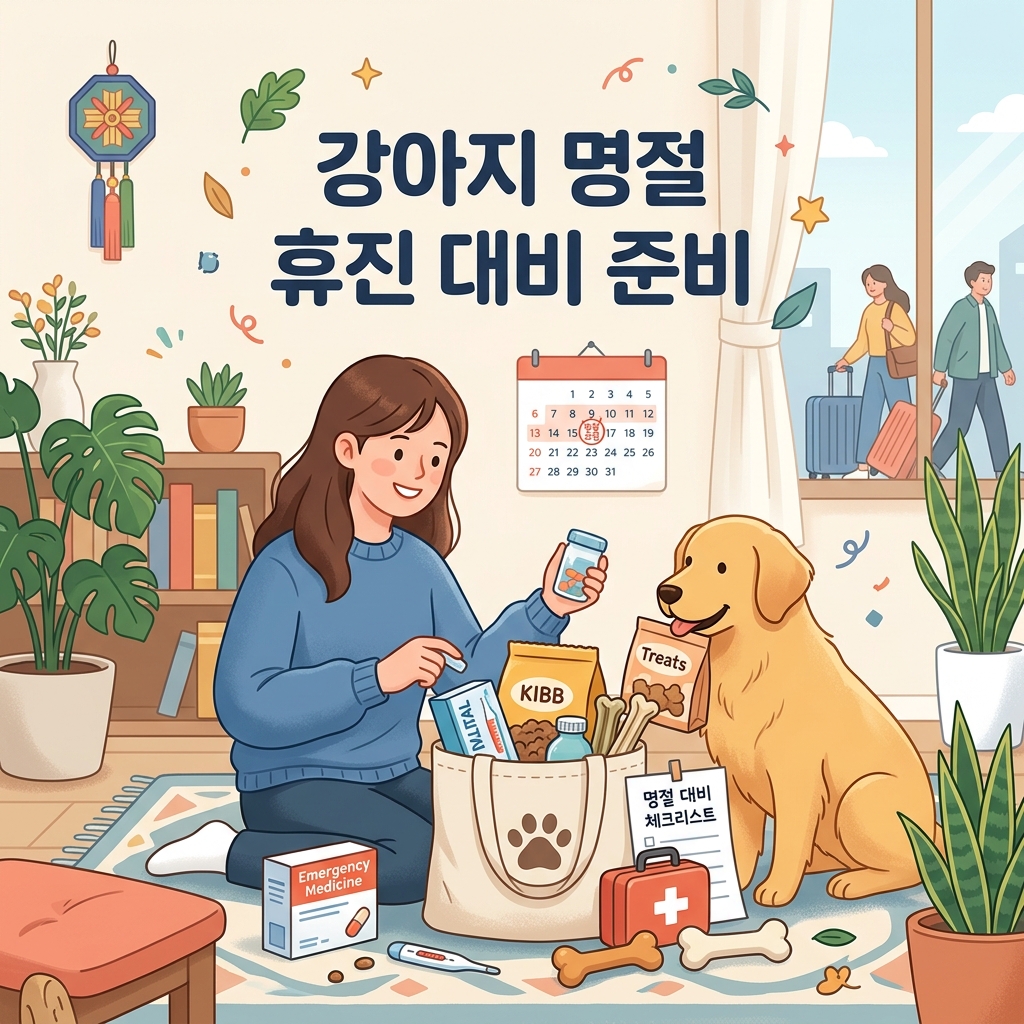강아지 명절 휴진 대비 준비