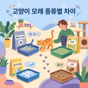 고양이 모래 종류별 차이와 선택 기준
