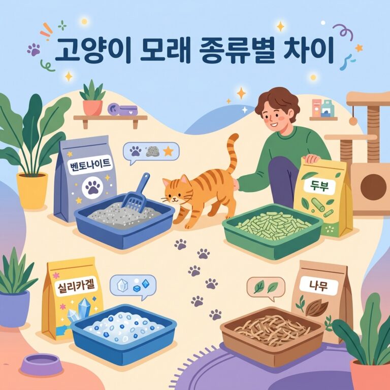고양이 모래 종류별 차이와 선택 기준