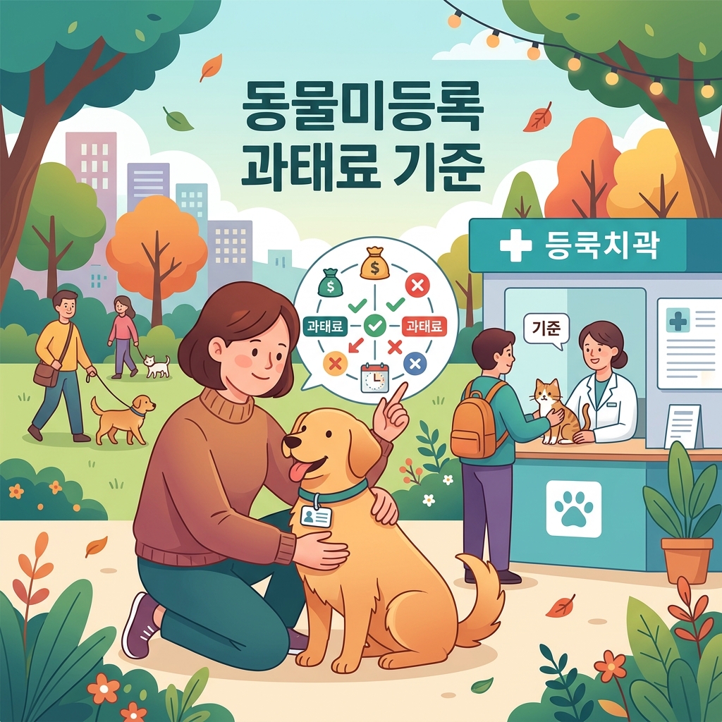 동물등록 방법과 미등록 과태료 기준