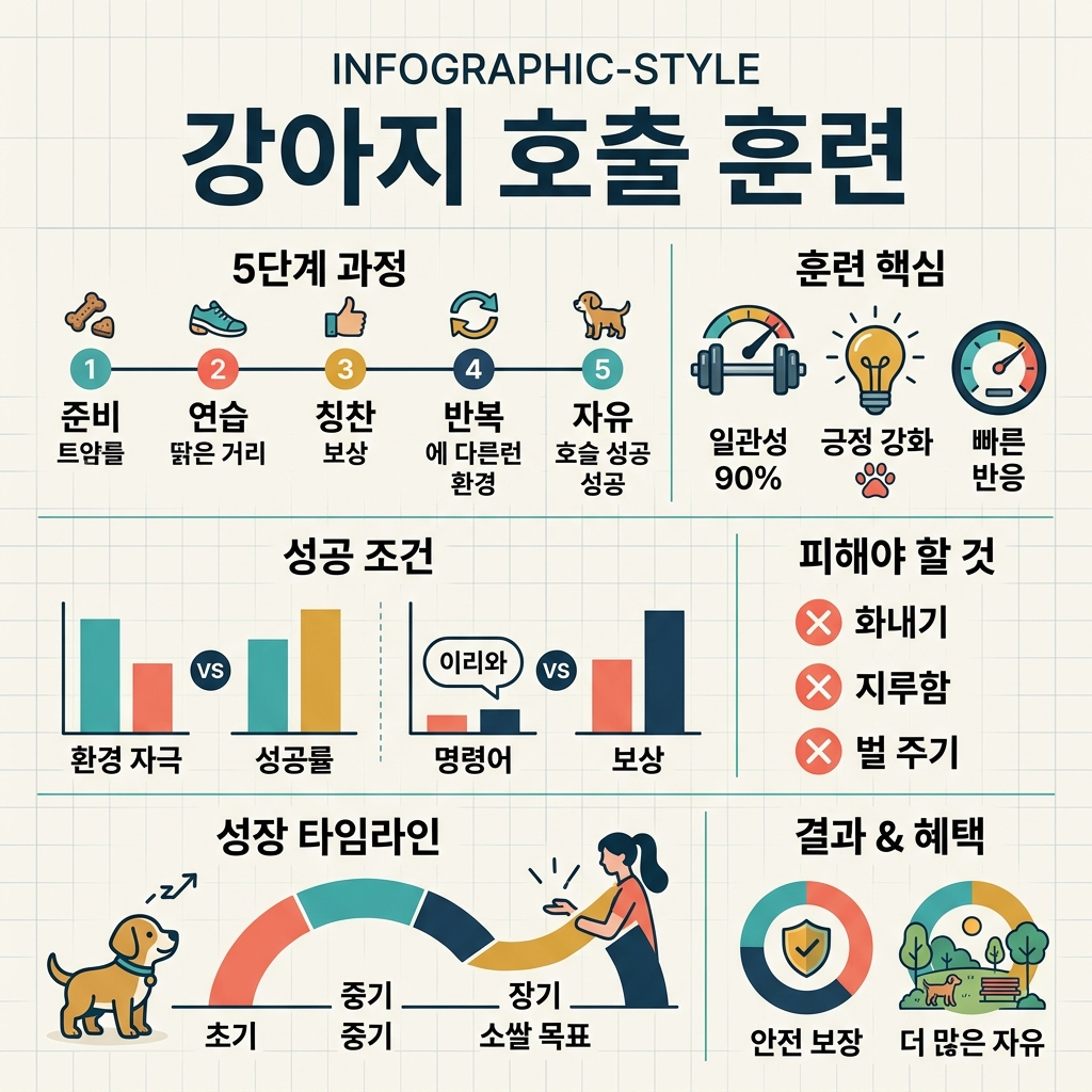 강아지 호출 훈련 기초부터 실전 방법