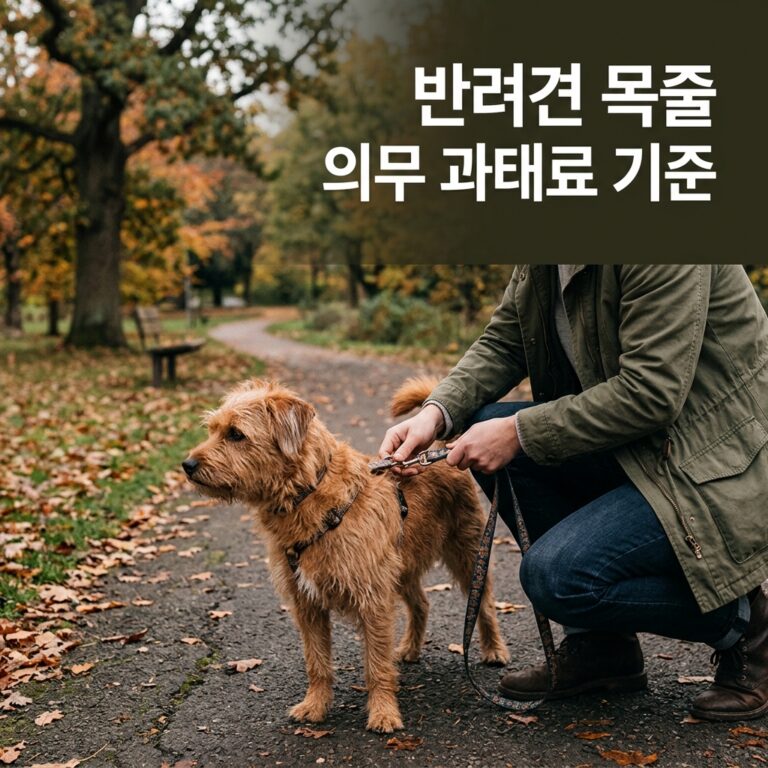 반려견 목줄 의무 과태료 기준