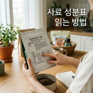 강아지 사료 성분표 읽는 방법과 확인 순서