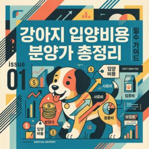 강아지 입양 비용 분양가 총정리
