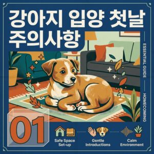 강아지 입양 첫날 주의사항