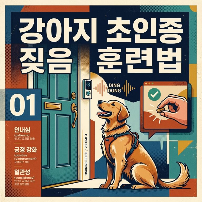 강아지 초인종 짖음 훈련법
