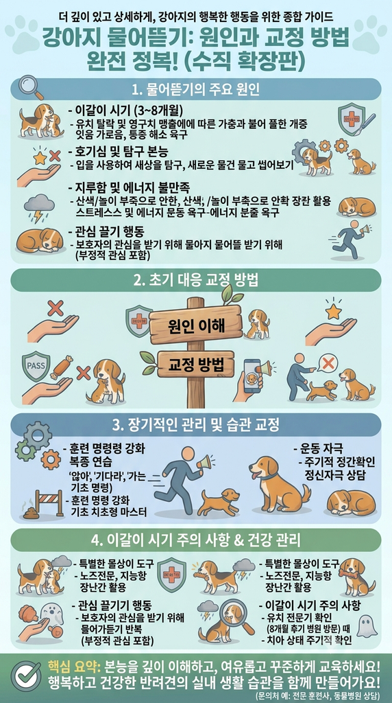 강아지 물어뜯기 원인과 교정 방법