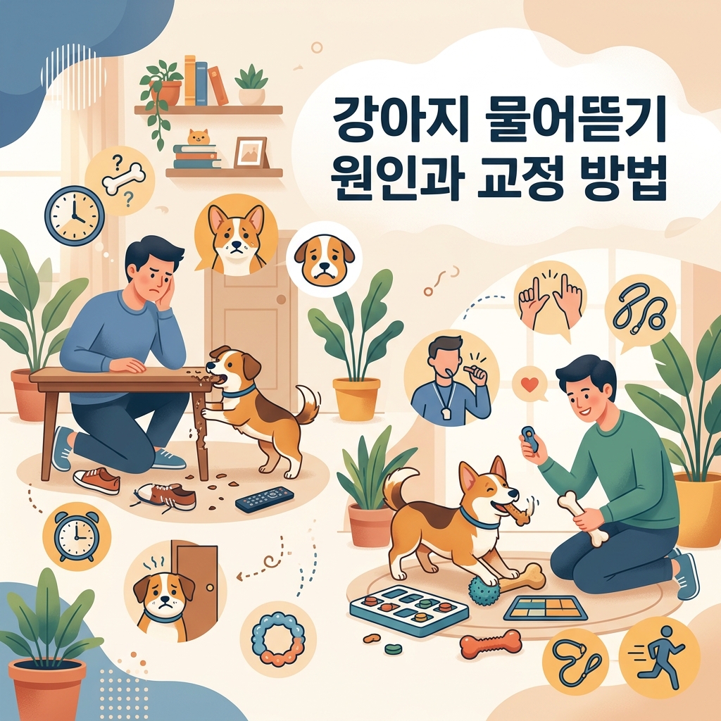 강아지 물어뜯기 원인과 교정 방법