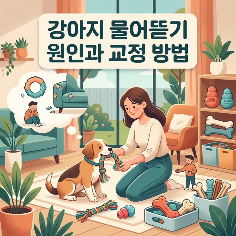 강아지 물어뜯기 원인과 교정 방법
