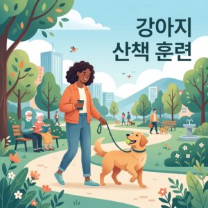 강아지 산책 훈련 짖고 당기는 행동 고치기