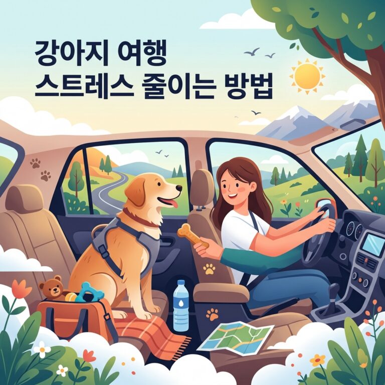 강아지 여행 스트레스 줄이는 방법