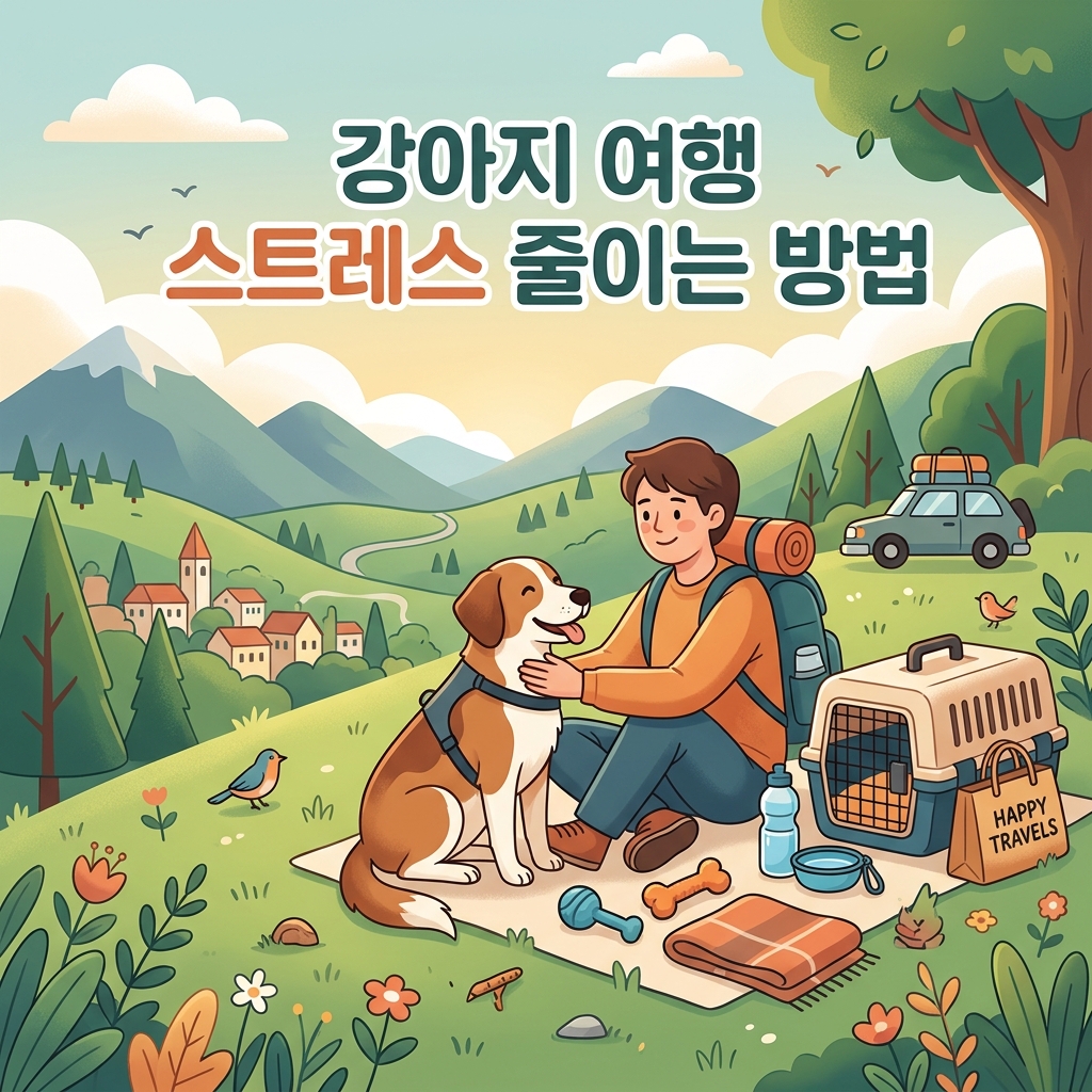 강아지 여행 스트레스 줄이는 방법