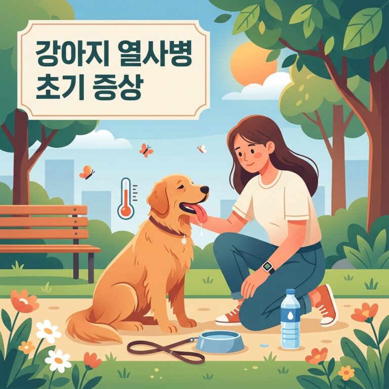 강아지 열사병 초기 증상과 응급 대처법