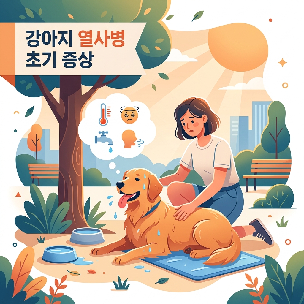 강아지 열사병 초기 증상과 응급 대처법