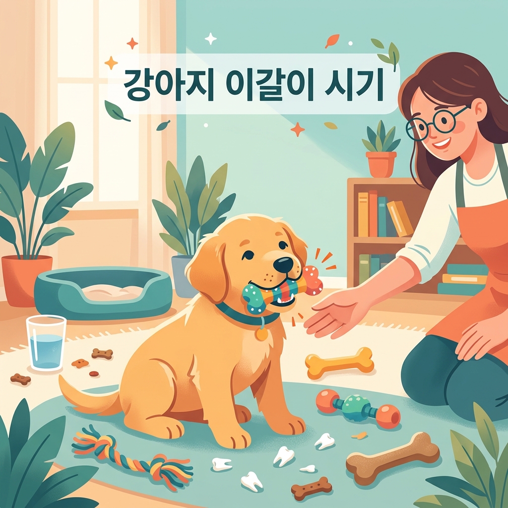 강아지 이갈이 시기와 물건 파손 막는 법