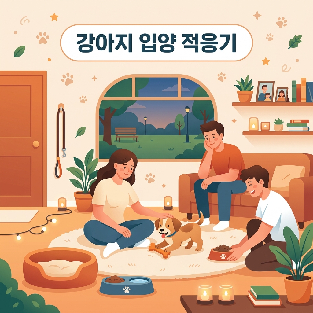 강아지 입양 적응기