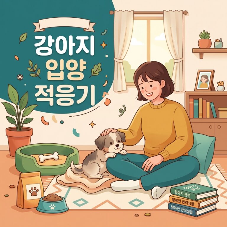 강아지 입양 적응기