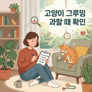 고양이 그루밍 과할 때 확인할 것들