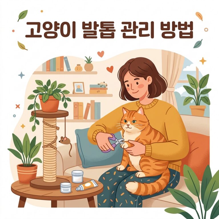 고양이 발톱 관리 방법과 스크래처 위치 정하기