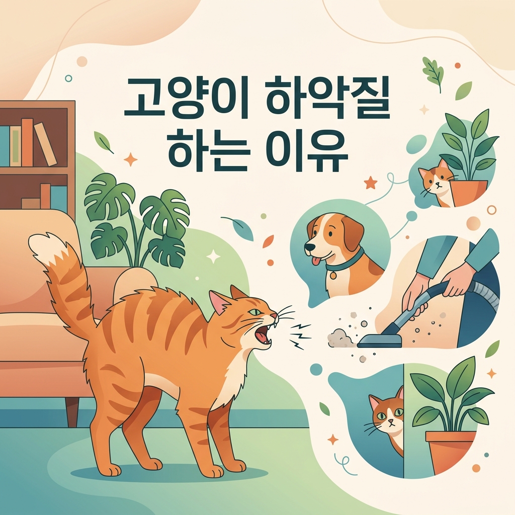 고양이 하악질 하는 이유