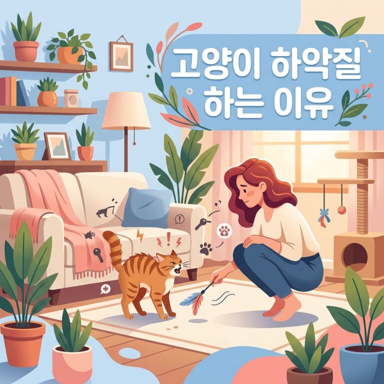 고양이 하악질 하는 이유