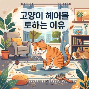 고양이 헤어볼 토하는 이유