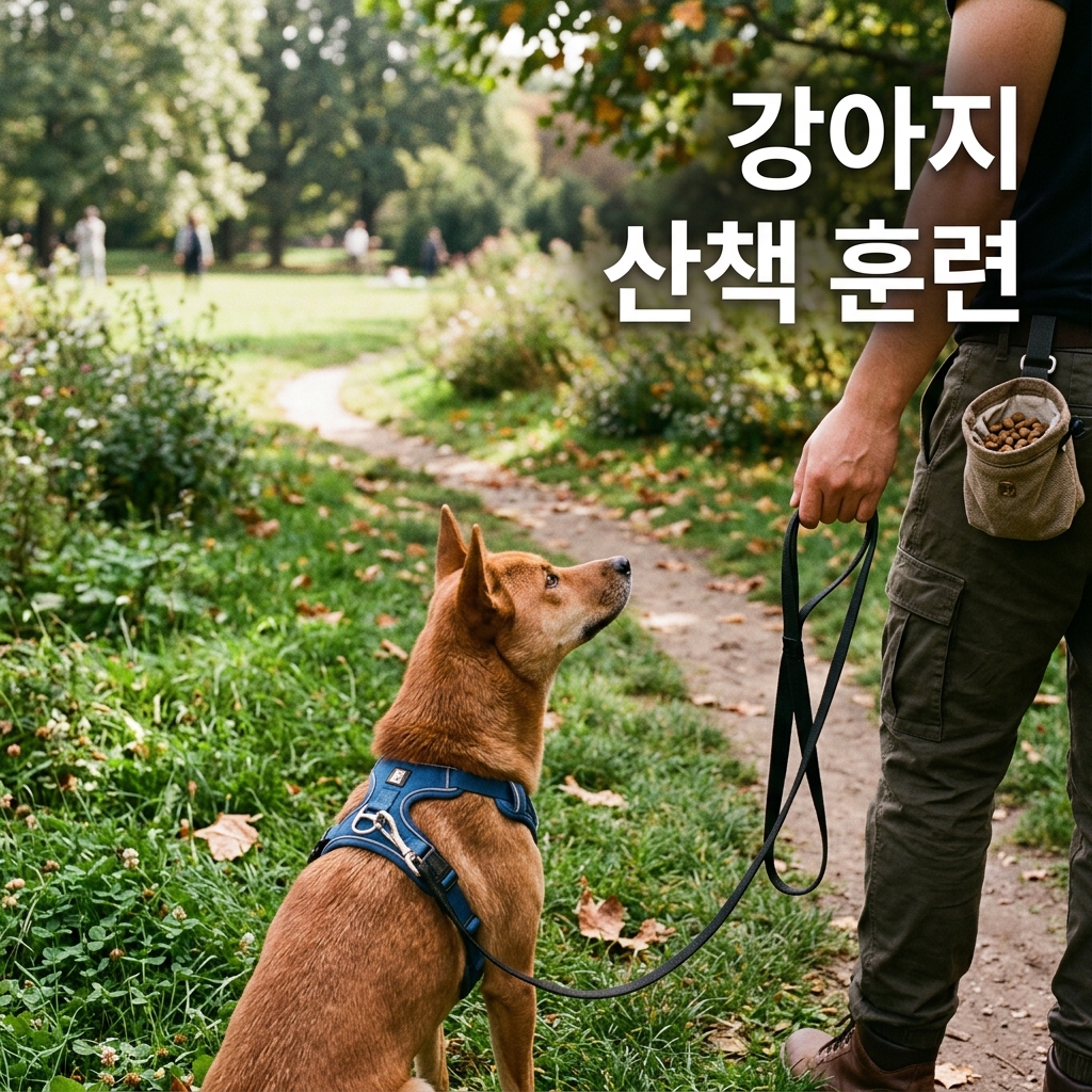 강아지 산책 훈련 짖고 당기는 행동 고치기