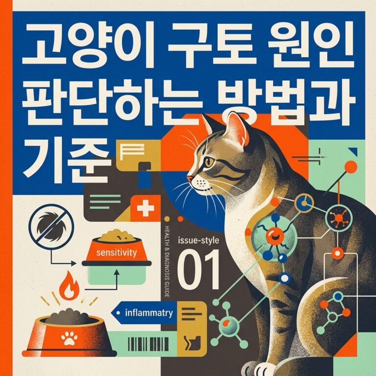 고양이 구토 원인 판단하는 방법과 기준